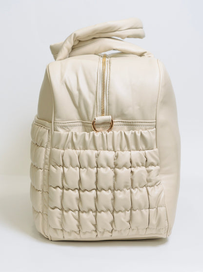 Borsa 48 ore L Beige Eco Pelle